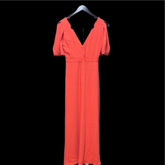 🌟85% OFF🌟NEW🌟JCrew Gown Dress in Orange Size 6 - Picture 2 of 5